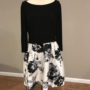 American Living Floral-Print Jacquard Dress